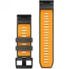 Cinturino Garmin QuickFit 26 mm silicone graphite/Spark Orange (010-13393-05)
