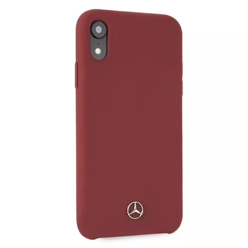 Mercedes-Benz custodia rigida in silicone per Apple iPhone XR rossa MEHCI61SILRE