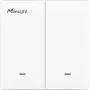 Interruttore a parete Milesight WS502-868M-3W-W11-EU LoRaWAN 3 fili 2 tasti per controllo luce