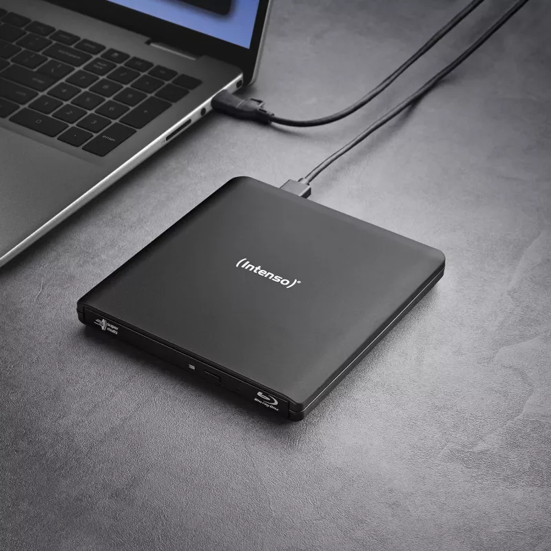 Intenso EOD 500BD Slim masterizzatore Blu-ray esterno, USB 3.2 Gen 1, nero