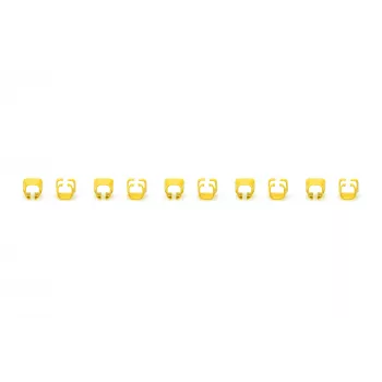 DIGITUS - Clip per cavi con codifica colori - per cavi patch - giallo (confezione da 100) (A-CC-Y)