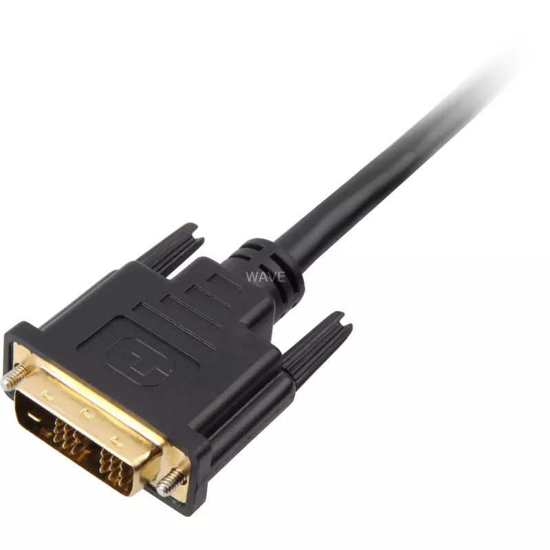 Cavo adattatore HDMI > DVI-D (18+1) (nero, 1 metro)