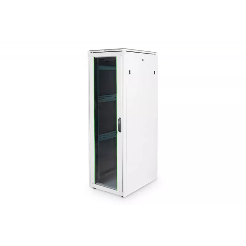 DIGITUS 36HE Unique armadio di rete 600x800mm porta in vetro grigio