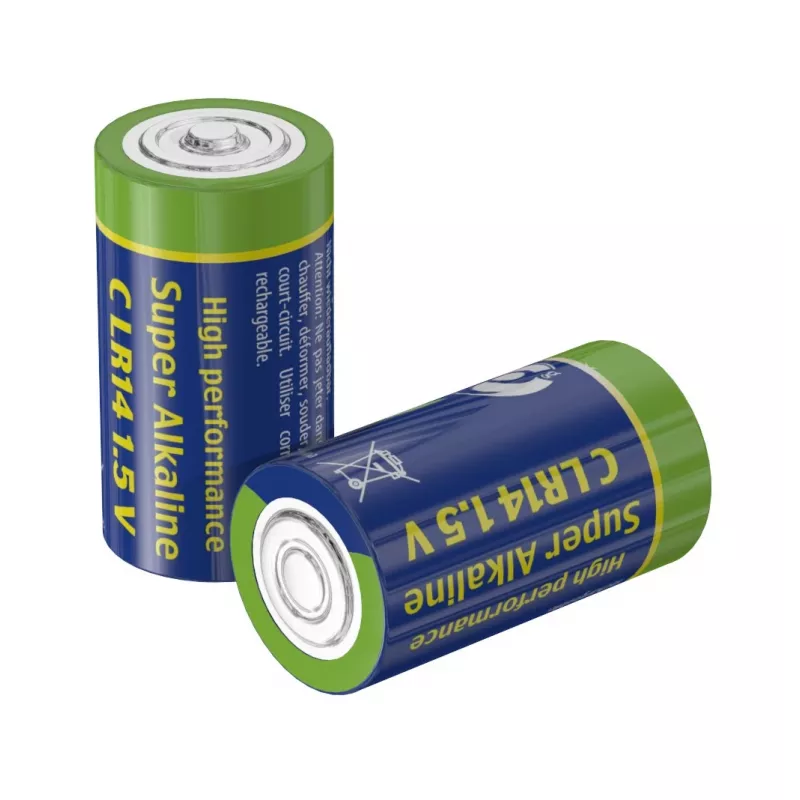 Batteria alcalina LR-14 C-Cell, 1,5 V, 2 pezzi