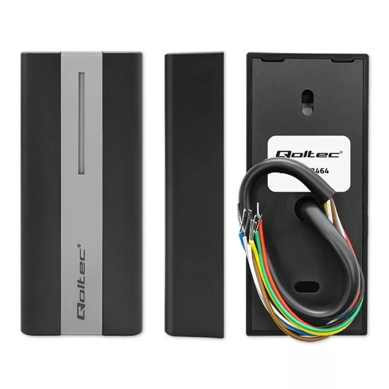 Qoltec Lettore RFID contactless per carte e portachiavi | EM | Mifare | carta | portachiavi | ABS