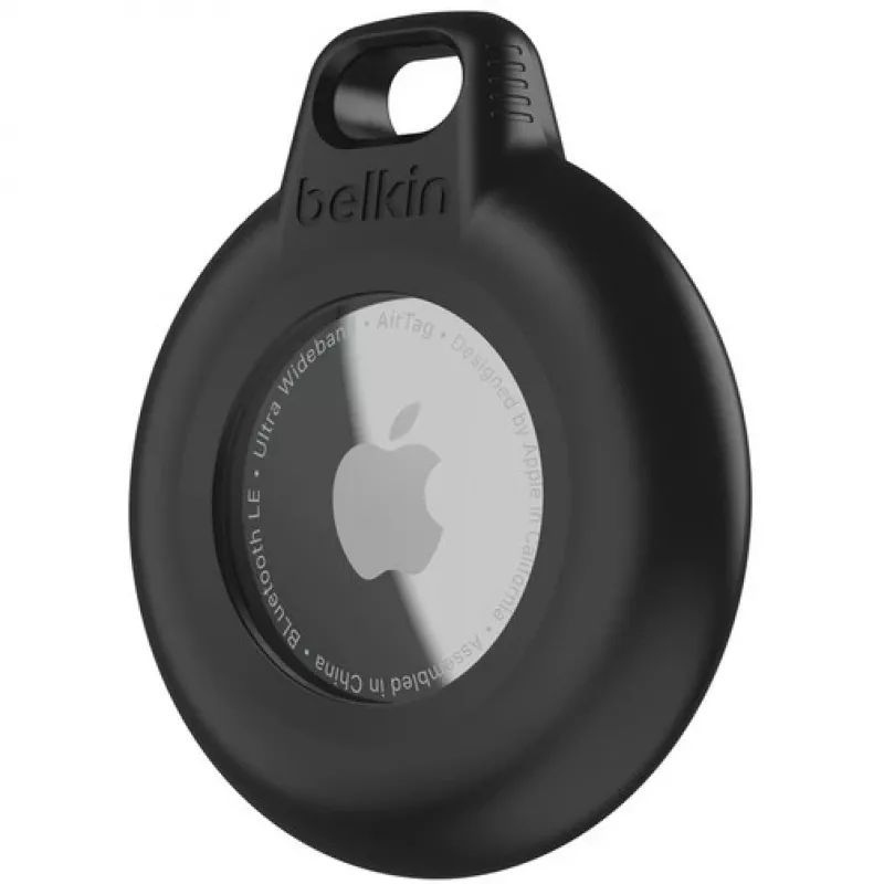 Belkin Secure Holder supporto con portachiavi per Apple AirTag, impermeabile, nero (4 pz.)