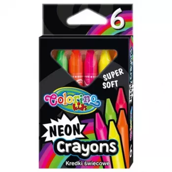 Pastelli a cera neon Colorino Kids 6 colori