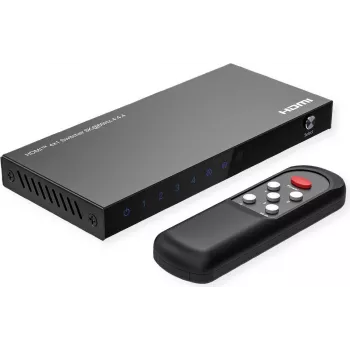 ROLINE Switch HDMI 8K, 4 porte, con telecomando IR