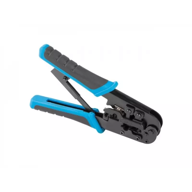 Pinza crimpatrice LANBERG NT-0201 per connettori RJ-45, 180 mm, 315 g, nero/blu