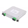 Splitter ottico PLC 1:2 SC/APC tipo slot, Extralink, ABS nero
