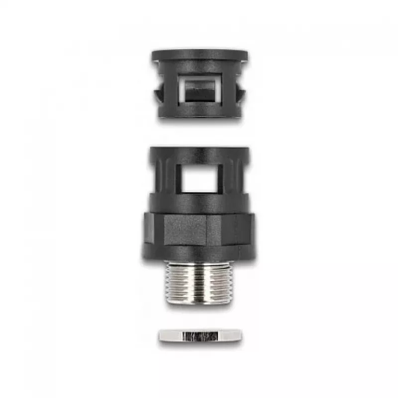 Raccordo per tubo DeLOCK 60454 M20 filettatura esterna in ottone nero