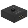 DeLock HDMI 2-1 bidirezionale 4K 60 Hz compatto - Retail Box - switch video/audio - 2 x HDMI - desktop (64072)