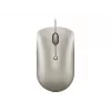Mouse da ufficio con filo Lenovo 540 ambidestro USB Type-C ottico 2400 DPI sabbia