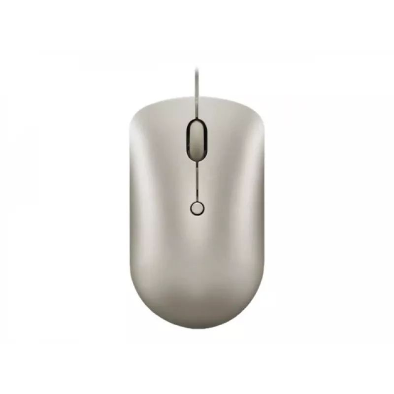 Mouse da ufficio con filo Lenovo 540 ambidestro USB Type-C ottico 2400 DPI sabbia