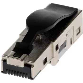 Connettore di rete - RJ45 - maschio - CAT5/6/6a (AWG 22-26) - compatibile MPTL e PoE - 10 pezzi