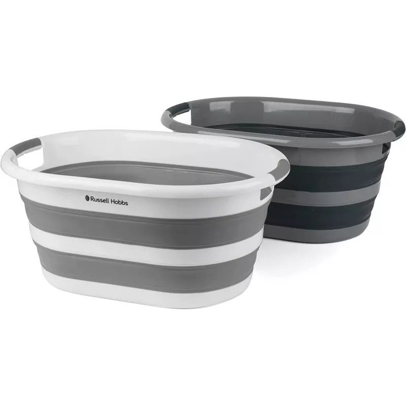 Cesto portabiancheria Russell Hobbs LA053879GRYFEU7 27L pieghevole