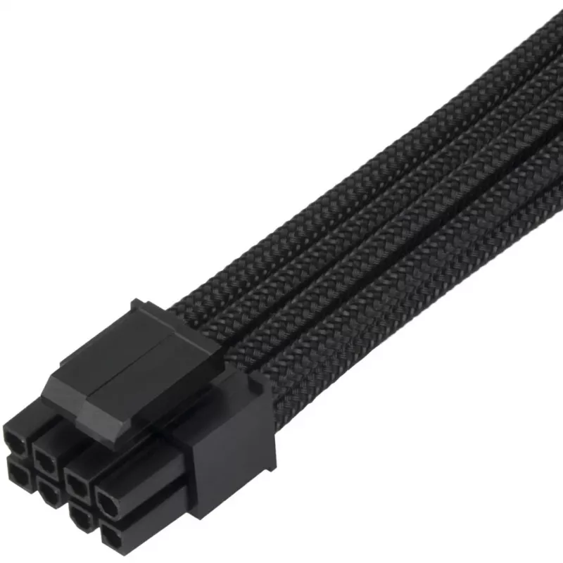 SilverStone SST-PP07E-EPS8B cavo di prolunga EPS 8 pin a EPS/ATX 4+4 pin, 30 cm, nero