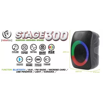 Speaker Bluetooth Rebelt ec STAGE 300