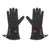 Guanti Glovii GLWM poliestere, touchscreen, antivento, resistenti alle intemperie, palmo imbottito, antiscivolo, funzione riscaldante, S-M, nero