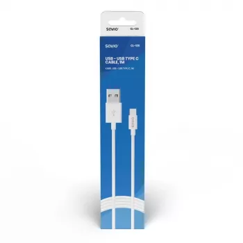 Savio CL-125 cavo USB USB 2.0 1 m USB A USB C bianco