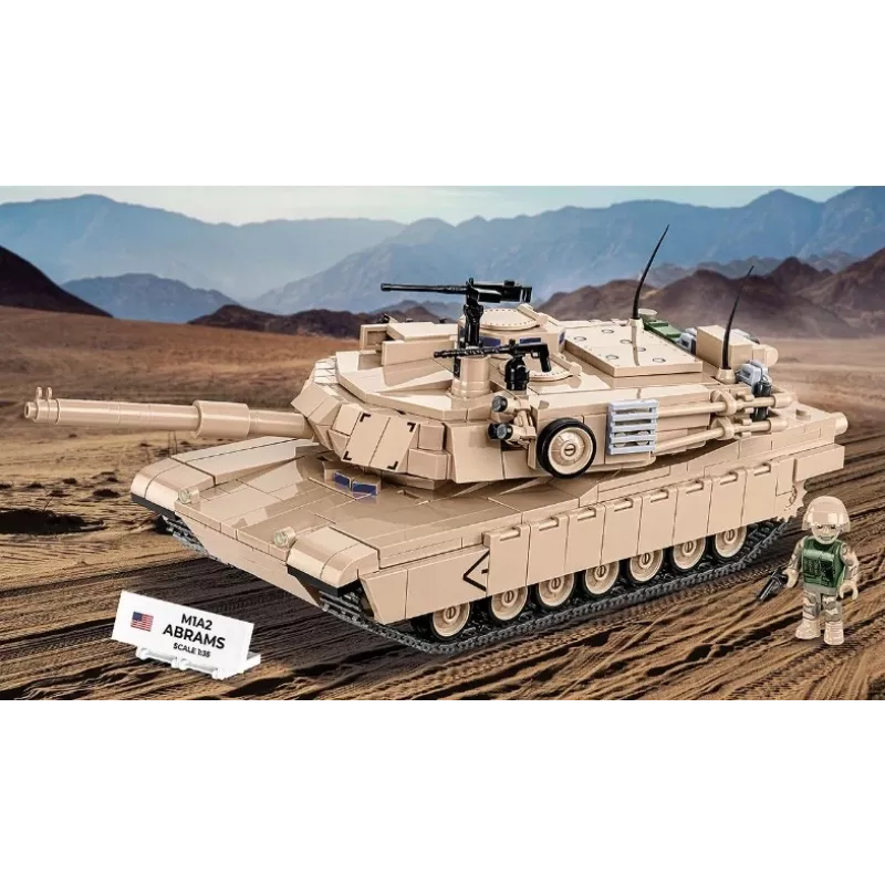 Set da costruzione a mattoncini Cobi M1A2 Abrams 1025 pezzi modello COBI-2632