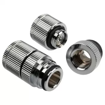Scarico acqua G1/4 filettatura maschio – BitsPower Touchaqua, confezione da 2, argento