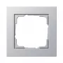 Gira E2 021125 cornice a 1 posto, color alluminio, termoplastico, senza viti