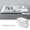 Qoltec 51718 caricabatterie | 45W | 5-20V | 2,4-3A | USB Type-C PD | USB | bianco