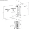 Maclean supporto a parete per biciclette, max. 35 kg, MC-499