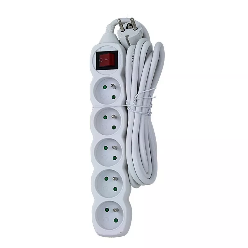 Esperanza ELK215W distributore di corrente 3 m 5 presa/e AC per interni bianco