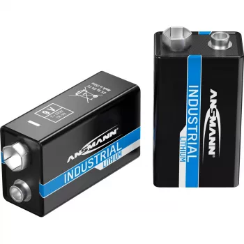 Ansmann 1505-0002 - batteria monouso - litio - 9 V - 5 pz. - nero - -40 - 60 °C