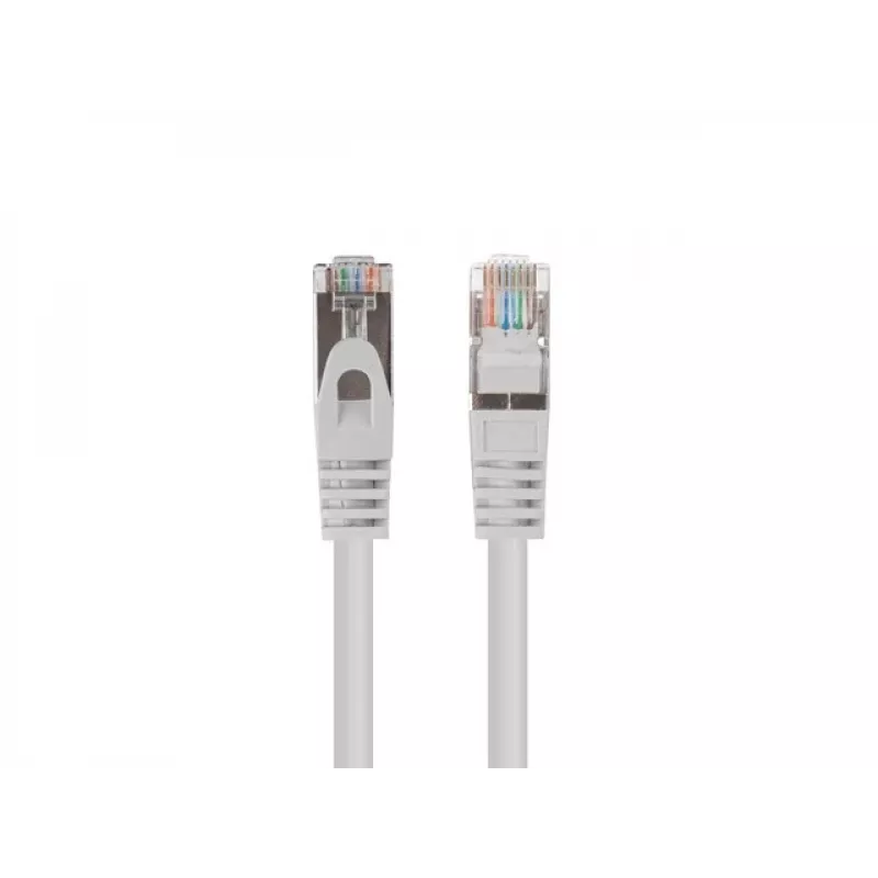 Patch cable CAT.6 FTP 1M grigio testato Fluke Lanberg confezione da 10