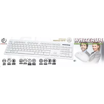Rebeltec set tastiera e mouse wireless Biae Whiterun