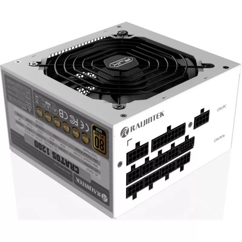 CRATOS 1200 bianco, alimentatore per PC bianco, gestione cavi, 1200 Watt