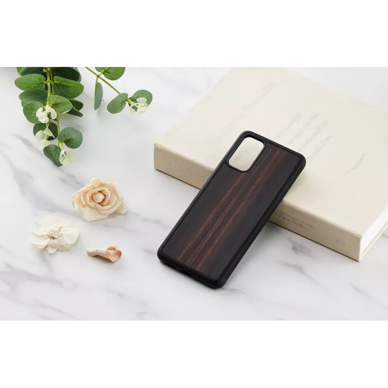 Custodia protettiva per Samsung Galaxy S20+ — Man and Wood — ebano nero