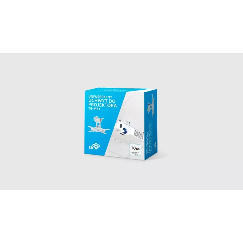 Supporto da soffitto per proiettore TB TB-M51 – supporta fino a 10 kg, prolunga 15,2 cm