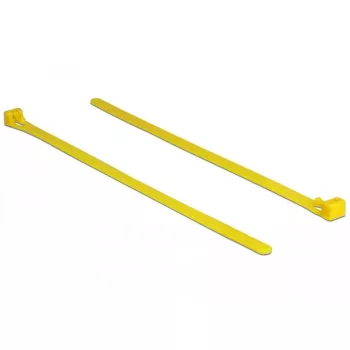 Fascetta Delock riutilizzabile resistente al calore L 200 x L 7,5 mm 100 pezzi giallo