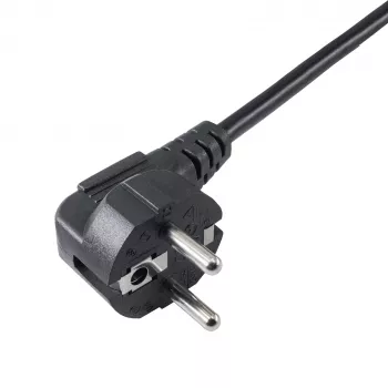 Akyga AK-PC-05A Cavo di alimentazione CEE 7/7 a IEC C13, 5 m, nero