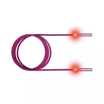 ZVK GmbH EasyLan FO LED Patch Cord Premium, duplex - cavo patch - LC Multimode (M) a LC Multimode (M) - 3 m - fibra ottica - duplex - 50/125 micrometri - OM4 - erika violet, R