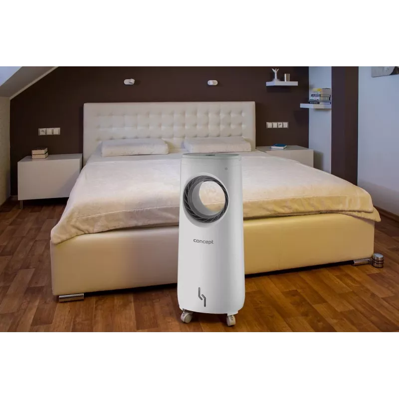Ventilatore a piantana Concept Solution OV5220 — bianco, 80 W, controllo touch, altezza 805 mm