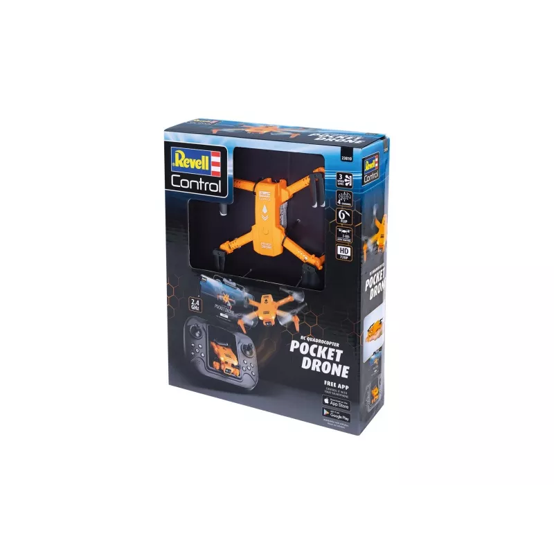 Quadricottero RC REVELL Pocket Drone 23810 — 2,4 GHz, radiocomando a 4 canali