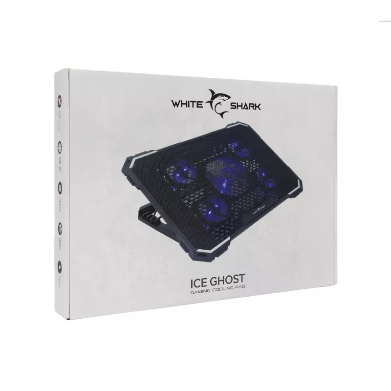 Base di raffreddamento per laptop White Shark GCP-20 Ice Ghost — leggera, durevole, modello ICE-GHOST