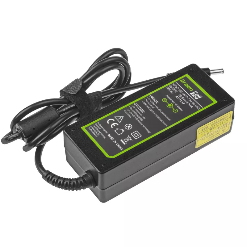 Alimentatore Green Cell AD75AP 65W 19,5V 3,34A per laptop Dell, per interni, nero