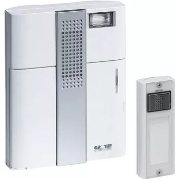 Grothe MISTRAL 300M set campanello senza fili argento - bianco (43300)
