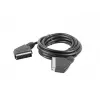 Lanberg CA-EUEU-10CC-0018-BK cavo SCART, SCART a SCART 21 pin, 1,8 m, nero