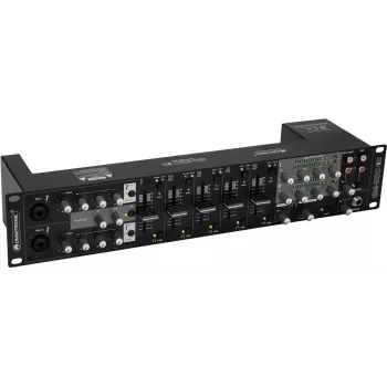 Mixer entertainment Omnitronic EM-550B MK2 mixer USB a 5 canali con EQ e ingressi microfono