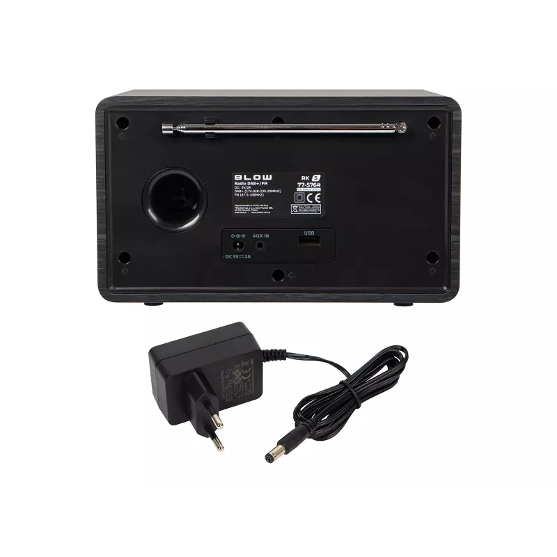 Radio da cucina BLOW RK5 FM/DAB+ con Bluetooth, nero
