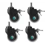 Set di rotelle per supporto display signage ONKRON AWL75-B, 4 pezzi, plastica e gomma, nero/bianco