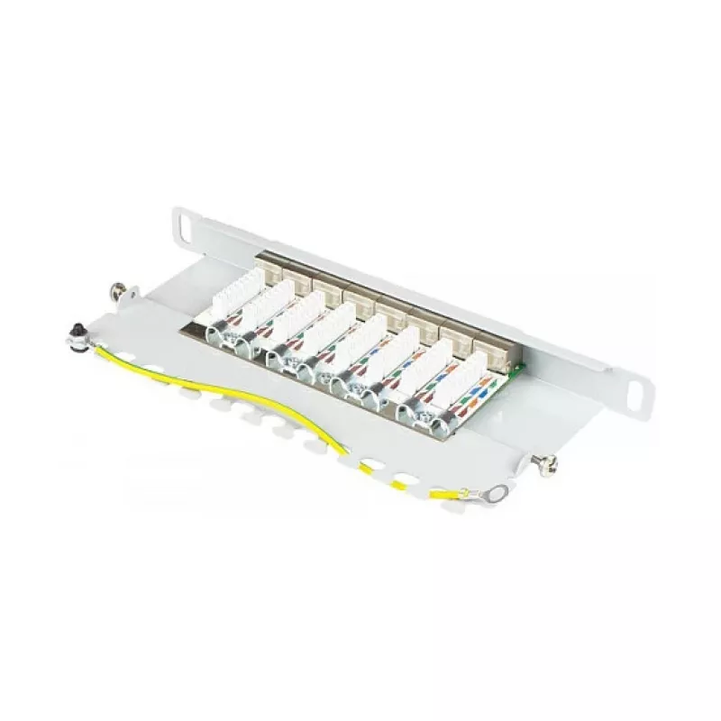 Good Connections Patchpanel 10Cat. 6A 8-P. 0,5HE grigio chiaro