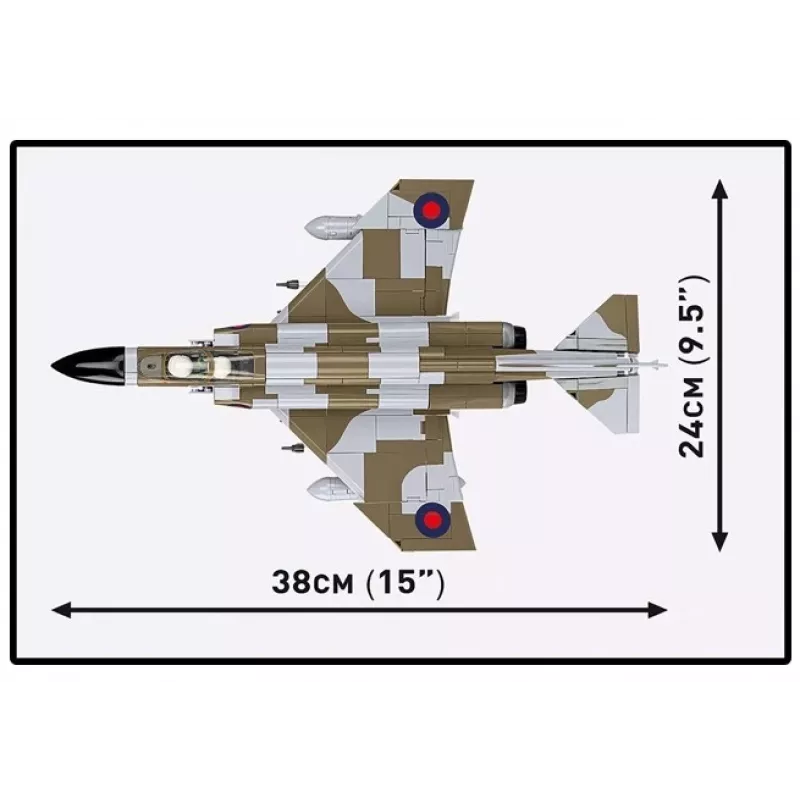 Cobi Blocks F-4M Phantom II modello aereo militare, set da costruzione da 728 pezzi